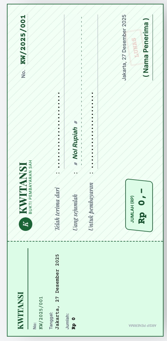 Kwitansi Maker Pro — Bukti Pembayaran Resmi